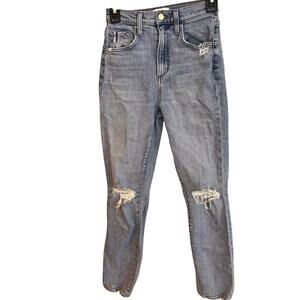 Favorite Daughter High Rise Distressed Straight Jeans Sz 24